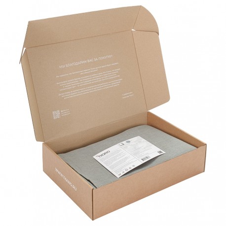 Скатерть из стираного льна серого цвета из коллекции essential, 170х170 см