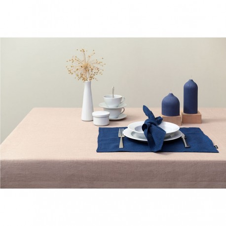 Салфетка под приборы из стираного льна синего цвета из коллекции essential, 35х45 см