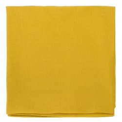 Скатерть из стираного льна горчичного цвета из коллекции essential, 170х170 см