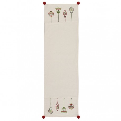 Дорожка с вышивкой christmas decorations из коллекции new year essential, 45х150 см