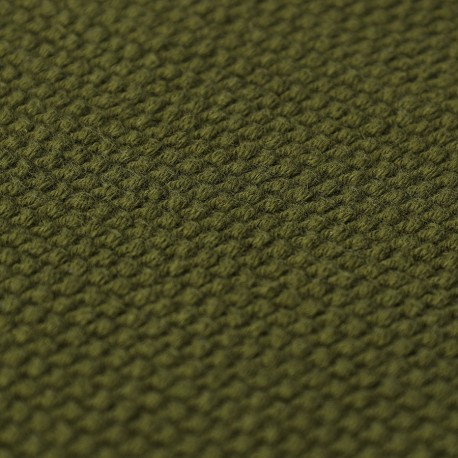 Набор из трех вязаных салфеток для уборки и мытья посуды бежевого и оливкового цветов из коллекции essential, 28х28 см