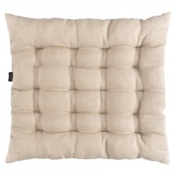 Подушка на стул из стираного льна бежевого цвета из коллекции essential, 40х40x4 см