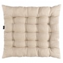 Подушка на стул из стираного льна бежевого цвета из коллекции essential, 40х40x4 см