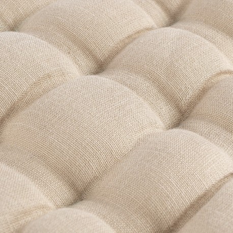 Подушка на стул из стираного льна бежевого цвета из коллекции essential, 40х40x4 см