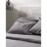 Комплект постельного белья из премиального сатина серого цвета из коллекции essential, 200х220 см