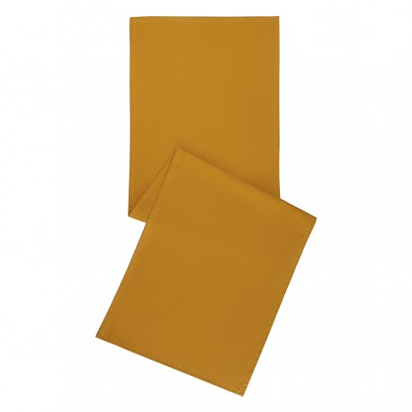 Дорожка на стол из хлопка цвета карри из коллекции essential, 45х150 см