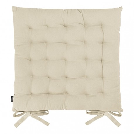 Подушка на стул из хлопка бежевого цвета из коллекции essential, 35х35 см