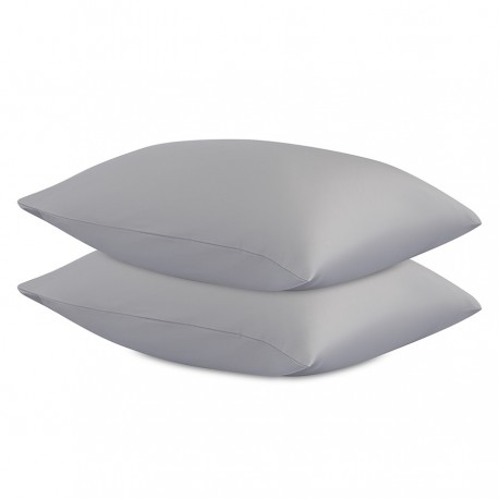 Комплект постельного белья из премиального сатина серого цвета из коллекции essential, 200х220 см