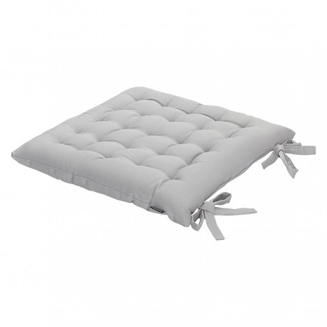 Подушка на стул из хлопка серого цвета из коллекции essential, 35х35 см