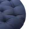 Подушка на стул круглая из хлопка темно-синего цвета из коллекции essential, 35 см
