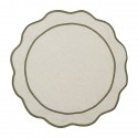 Салфетка под приборы anemone из коллекции trendy ruffles, D38 см, оливковый