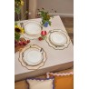 Салфетка под приборы anemone из коллекции trendy ruffles, D38 см, оливковый