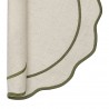Салфетка под приборы anemone из коллекции trendy ruffles, D38 см, оливковый