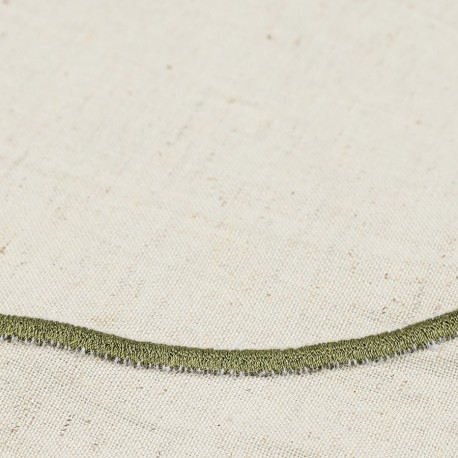 Салфетка под приборы anemone из коллекции trendy ruffles, D38 см, оливковый