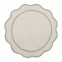 Салфетка под приборы anemone из коллекции trendy ruffles, D38 см, серый