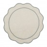Салфетка под приборы anemone из коллекции trendy ruffles, D38 см, серый