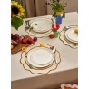 Салфетка под приборы anemone из коллекции trendy ruffles, D38 см, серый