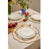 Салфетка под приборы anemone из коллекции trendy ruffles, D38 см, серый