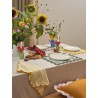 Салфетка под приборы с контрастным кантом зеленого цвета из коллекции trendy ruffles, 35х45 см