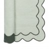 Салфетка под приборы с контрастным кантом зеленого цвета из коллекции trendy ruffles, 35х45 см