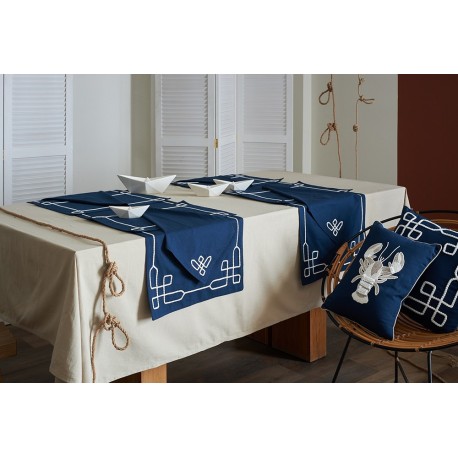 Дорожка на стол navy story из коллекции sea treasures, 45х150 см