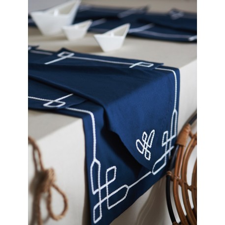 Салфетка сервировочная navy story из коллекции sea treasures, 45х45 см