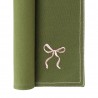 Салфетка под приборы fancy bows оливкового цвета из коллекции essential, 35х45 см