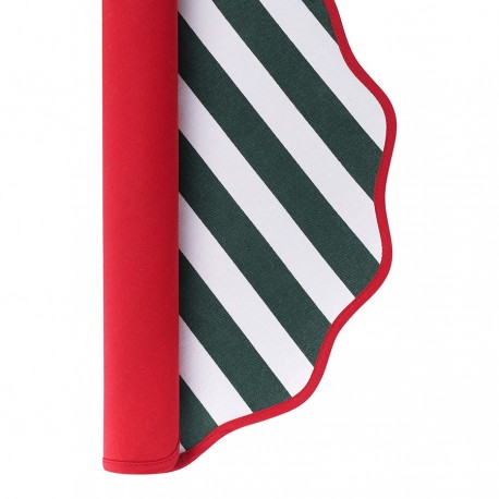 Салфетка под приборы trendy christmas зеленого цвета из коллекции new year essential, D40 см