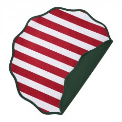 Салфетка под приборы trendy christmas красного цвета из коллекции new year essential, D40 см