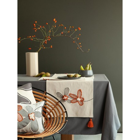 Дорожка на стол stone flowers из коллекции ethnic, 45х150 см