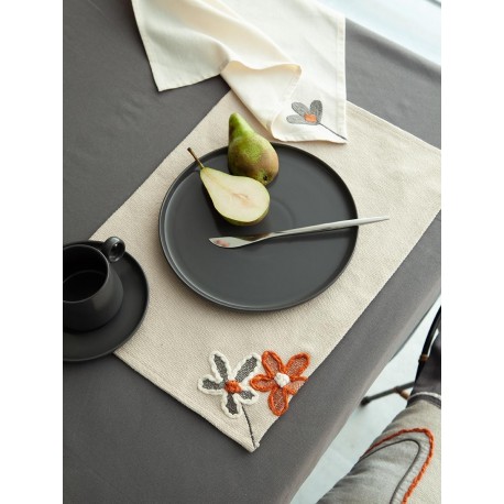 Салфетка под приборы stone flowers из коллекции ethnic, 33х48 см