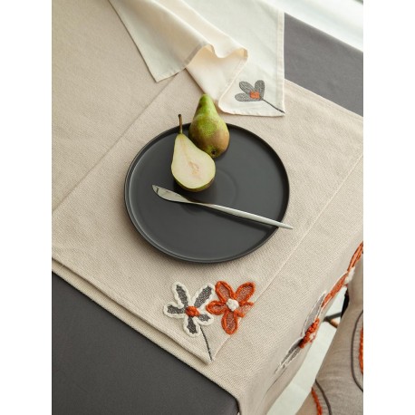Салфетка под приборы stone flowers из коллекции ethnic, 33х48 см