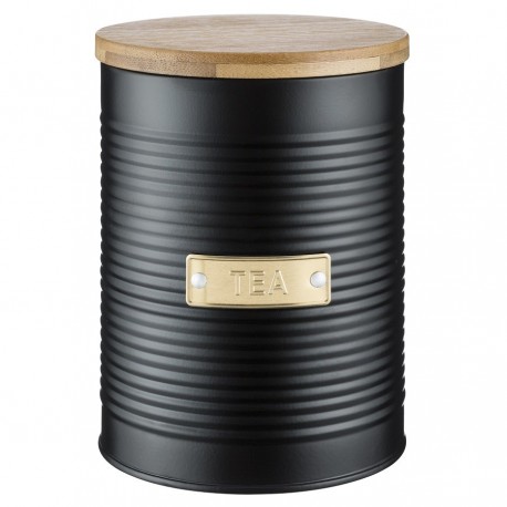 Емкость для хранения чая otto черная 1,4 л