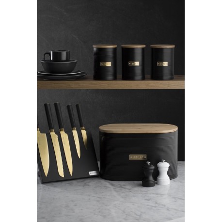 Емкость для хранения чая otto черная 1,4 л