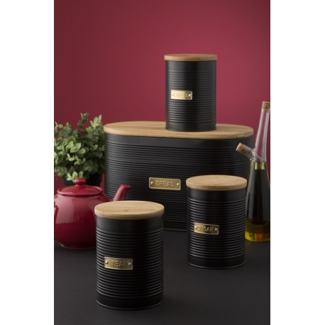 Емкость для хранения чая otto черная 1,4 л