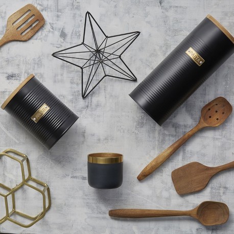 Емкость для хранения пасты otto черная 2 л