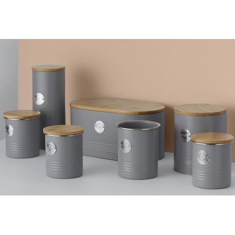 Хлебница living серая