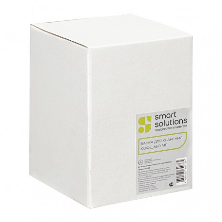 Банка керамическая для хранения кофе, 650 мл, белая