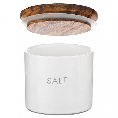 Банка керамическая для хранения соли, 400 мл, белая