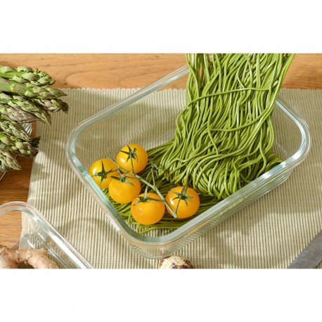 Контейнер для запекания и хранения eco store с крышкой из бамбука, 1520 мл