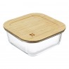 Контейнер для запекания и хранения eco store с крышкой из бамбука, 1100 мл