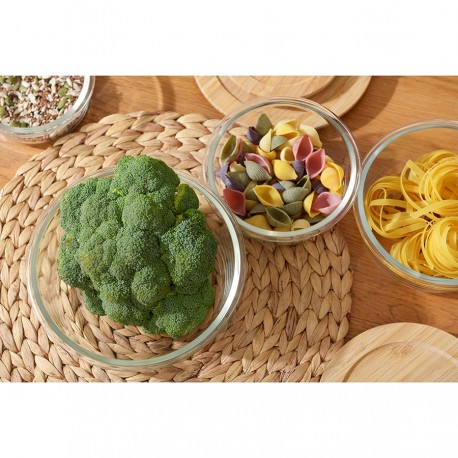 Контейнер для запекания и хранения eco store с крышкой из бамбука, 400 мл