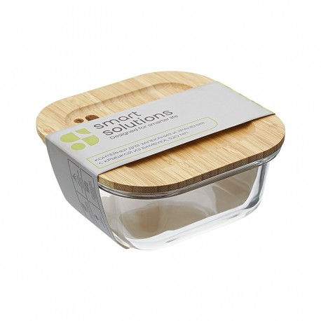 Контейнер для запекания и хранения eco store с крышкой из бамбука, 520 мл