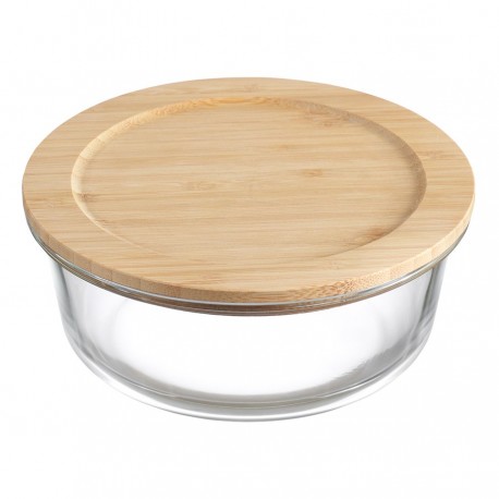 Контейнер для запекания и хранения eco store с крышкой из бамбука, 950 мл