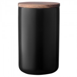 Банка для хранения керамическая, 750 мл, черная