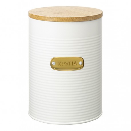 Банка для хранения крупы irmel, 2,5 л, молочная