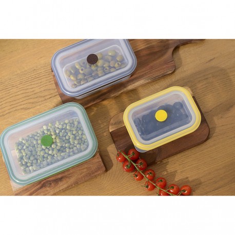 Контейнер для переноски и хранения силиконовый прямоугольный складной silikobox, 900 мл, темно-сливовый