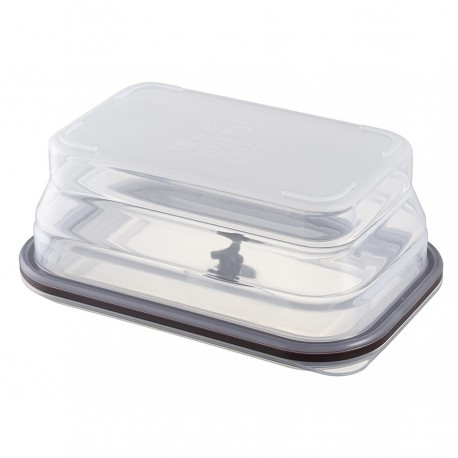 Контейнер для переноски и хранения силиконовый прямоугольный складной silikobox, 900 мл, темно-сливовый