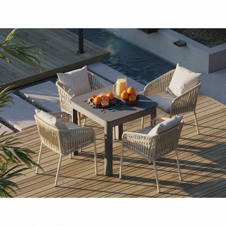 Стул monyx, серо-бежевый