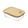 Набор контейнеров для запекания и хранения прямоугольных eco store с крышками из бамбука, 3 шт.